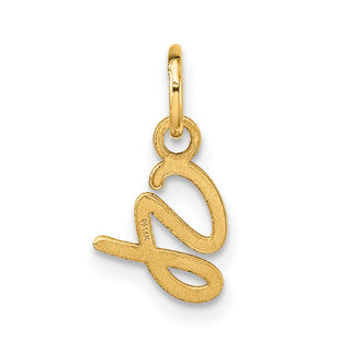 14K Yellow Gold Uppercase Letter G Initial Charm