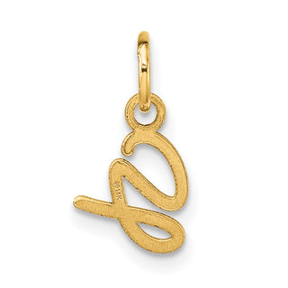 14K Yellow Gold Uppercase Letter G Initial Charm