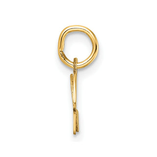 14K Yellow Gold Uppercase Letter H Initial Charm