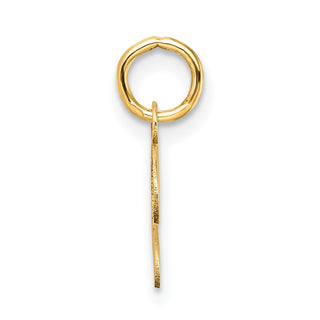 14K Yellow Gold Uppercase Letter J Initial Charm