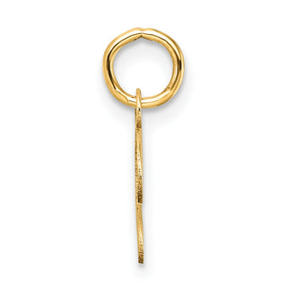 14K Yellow Gold Uppercase Letter J Initial Charm