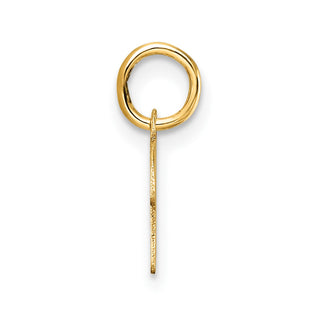 14K Yellow Gold Uppercase Letter K Initial Charm