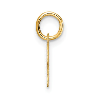 14K Yellow Gold Uppercase Letter K Initial Charm