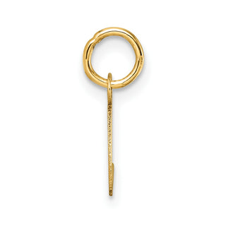 14K Yellow Gold Uppercase Letter L Initial Charm