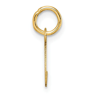 14K Yellow Gold Uppercase Letter L Initial Charm