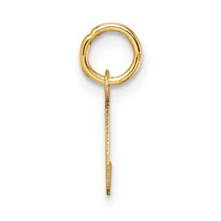 14K Yellow Gold Uppercase Letter L Initial Charm