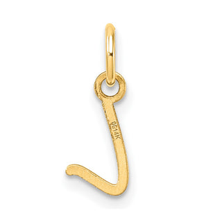14K Yellow Gold Uppercase Letter L Initial Charm