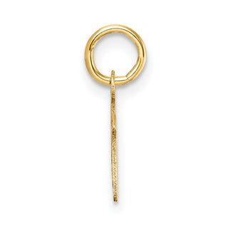 14K Yellow Gold Uppercase Letter M Initial Charm