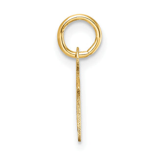 14K Yellow Gold Uppercase Letter M Initial Charm