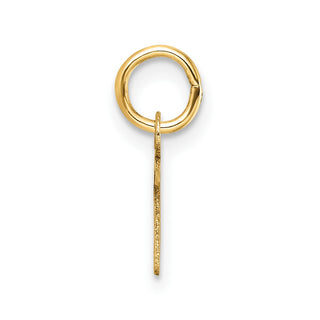 14K Yellow Gold Uppercase Letter N Initial Charm