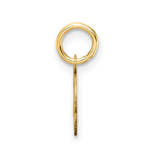 14K Yellow Gold Uppercase Letter O Initial Charm