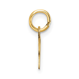 14K Yellow Gold Uppercase Letter P Initial Charm