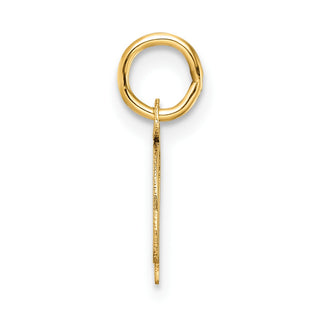 14K Yellow Gold Uppercase Letter Q Initial Charm