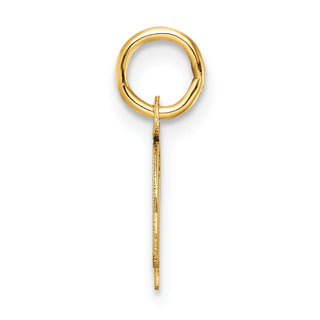 14K Yellow Gold Uppercase Letter Q Initial Charm