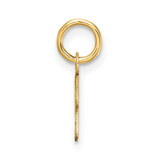 14K Yellow Gold Uppercase Letter R Initial Charm