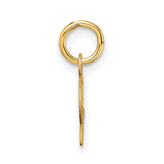 14K Yellow Gold Uppercase Letter S Initial Charm