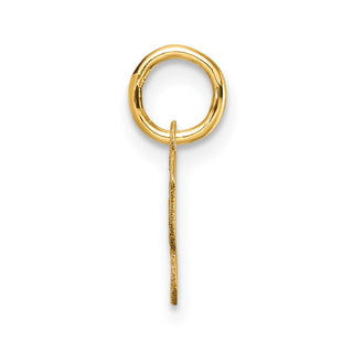 14K Yellow Gold Uppercase Letter Y Initial Charm