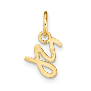 14K Yellow Gold Uppercase Letter Y Initial Charm