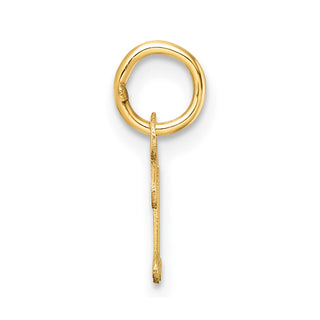14K Yellow Gold Uppercase Letter Z Initial Charm