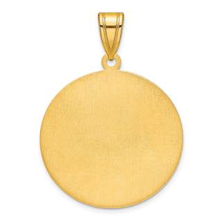 Sterling Silver Gold-plated Brushed I LOVE YOU TO THE MOON AND BACK Pendant
