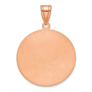 14K Rose Gold Brushed I LOVE YOU TO THE MOON AND BACK Pendant