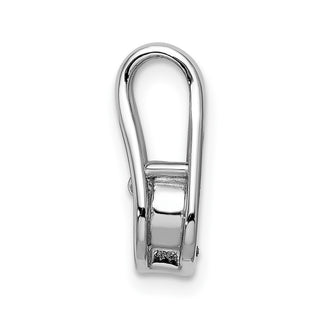 14k White Gold 4.7mm AAA Diamond Teardrop Shape Slide Pendant