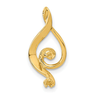 14k Yellow Gold 5.5mm White Round Freshwater Cultured Pearl AAA Diamond Pendant