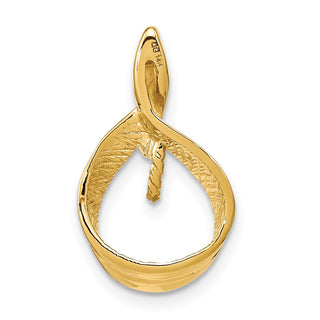 14k Yellow Gold 7mm White Freshwater Cultured Pearl AA Diamond Pendant XP1742PL