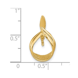 14k Yellow Gold 7mm Round Freshwater Cultured Pearl VS Diamond Pendant 1742