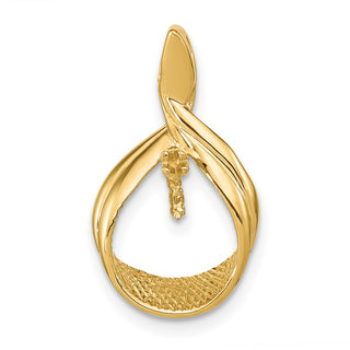 14k Yellow Gold 7mm White Freshwater Cultured Pearl A Diamond Pendant XP1742PL/A