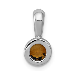 14k White Gold .40ctw Citrine Pendant