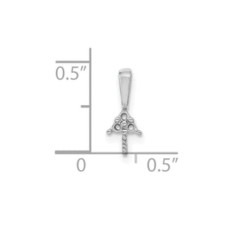 14k White Gold 7mm Round Freshwater Cultured Pearl AAA Diamond Pendant XP248WPL