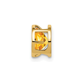 14k Yellow Gold Citrine Bezel Pendant XP321CI