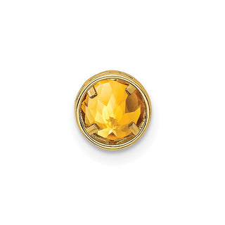 14k Yellow Gold Citrine Bezel Pendant XP321CI