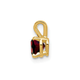 14k Yellow Gold Garnet Pendant