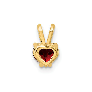 14k Yellow Gold Garnet Pendant