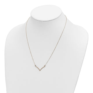 14k Yellow Gold V Necklace