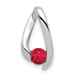 14k White Gold Ruby Pendant XP949R