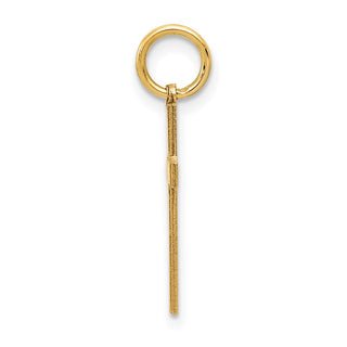 14K Yellow Gold Laser Designed Cross Charm XR1008