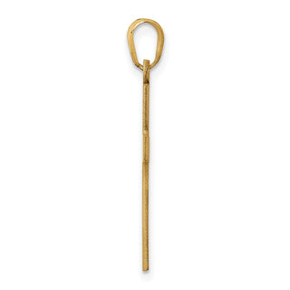 14k Yellow Gold Satin Cross Pendant XR101