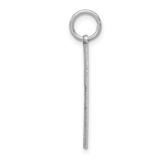 14k White Gold Laser Designed Cross Pendant XR1013