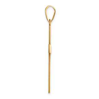 14k Yellow Gold Satin Cross Pendant XR103