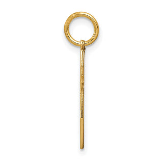 14K Yellow Gold Laser Designed Passion Cross Charm XR1036