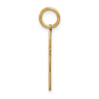 14K Yellow Gold Laser Designed Passion Cross Charm XR1036