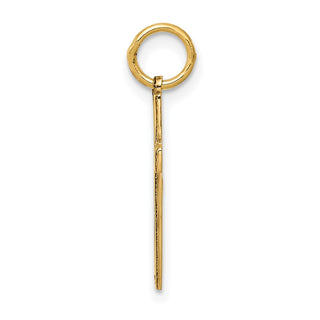 14K Yellow Gold Laser Designed Cross Charm XR1048