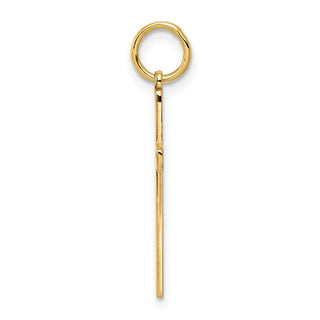 14K Yellow Gold Laser Designed Cross Charm XR1049