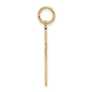 14K Yellow Gold Laser Designed Cross Charm XR1049