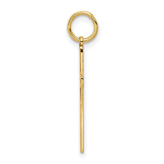 14K Yellow Gold Laser Designed Cross Charm XR1049