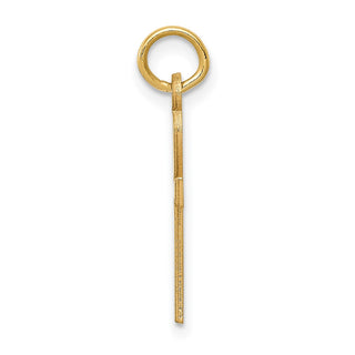 14K Yellow Gold Laser Designed Ankh Cross Charm XR1064