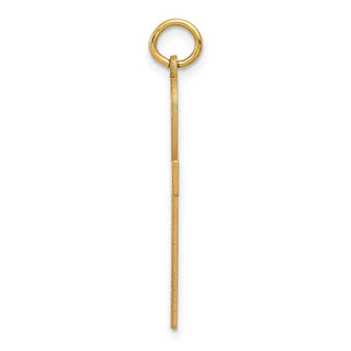 14k Yellow Gold Laser Designed Ankh Cross Pendant XR1066